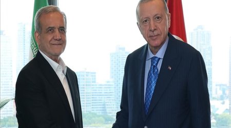 Ərdoğan Pezeşkianla İran-israil qarşıdurmasını müzakirə edib