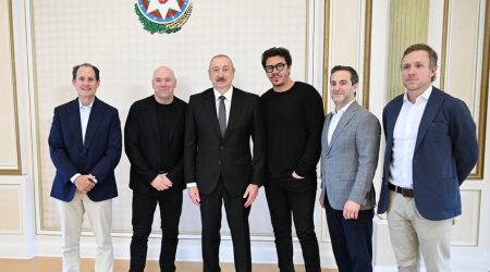 Президент Ильхам Алиев принял президента UFC