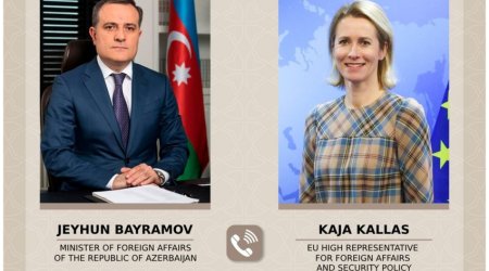 
Байрамов обсудил с Каллас ситуацию в регионе на фоне эскалации между Израилем и Ираном