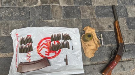 В Сабаильском районе обнаружены оружие и боеприпасы