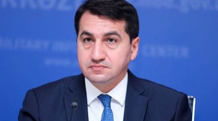 Hikmet Hajiyev says diplomatic corps landed in Lachin
