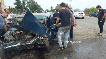 Lənkəranda yük və minik avtomobilləri toqquşub