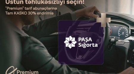 Azercell “Premium” abunəçilərinə PAŞA Sığortadan 30%-lik xüsusi endirim!