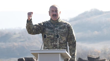 Президент Ильхам Алиев поделился публикацией в связи с Днем Вооруженных сил Азербайджана
