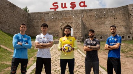 "Qarabağ" klubu Şuşada yeni formalarını təqdim edib - Video