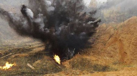 Polis əməkdaşı Ağdamda minaya düşüb