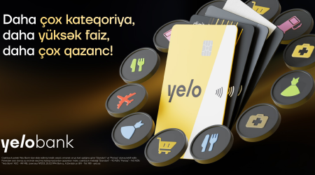 Yelo kartların cashback şərtləri yeniləndi - daha çox limit, daha yüksək cashback!