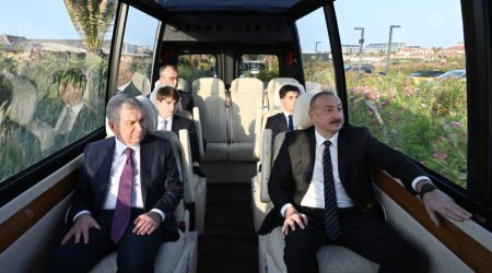 Президенты Азербайджана и Узбекистана в Sea Breeze