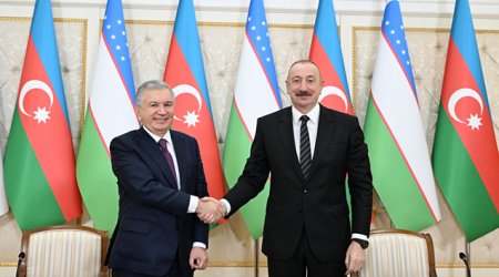 Prezident Mirziyoyevlə görüşündən paylaşım edib - Video
