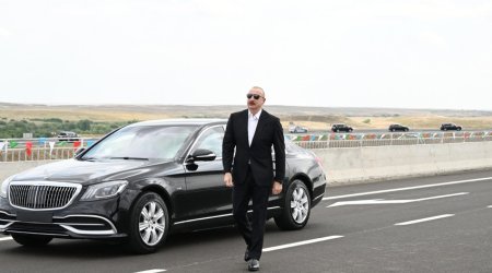 Prezident Qarabağda yolun açılışını edib