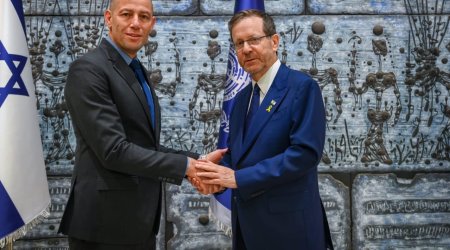 İsrail Prezidenti yeni səfiri Azərbaycana yola salmazdan əvvəl qəbul edib