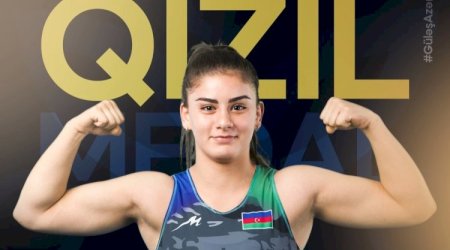 Azərbaycanlı qadın güləşçi qızıl medal qazanıb