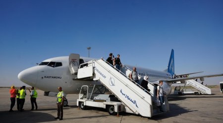 Türkiyədən Suriyaya ilk uçuş baş tutub