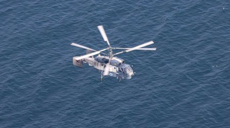Estoniyada helikopter dənizə düşüb