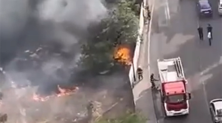 Пожар на открытой местности в Баку потушен - Обновлено