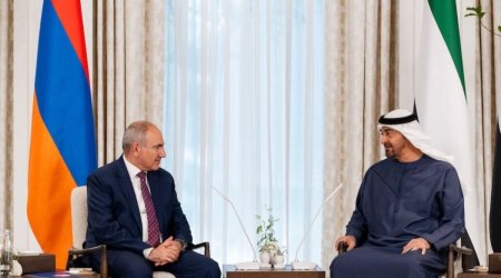 Armenia's Pashinyan meets UAE president ahead of Aliyev talks
