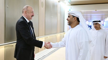 Президент Ильхам Алиев поделился публикацией в соцсети X о визите в ОАЭ