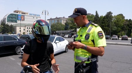 Polis ikitəkərli nəqliyyat sürücülərinə xəbərdarlıq edib - Video
