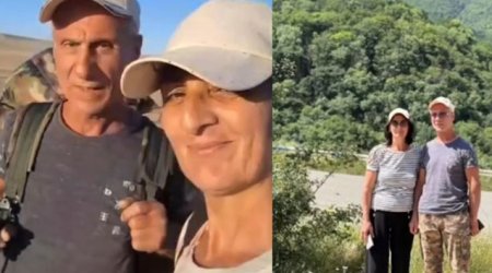 Ветеран и жена прошли пешком 418 км из Баку в Лачин