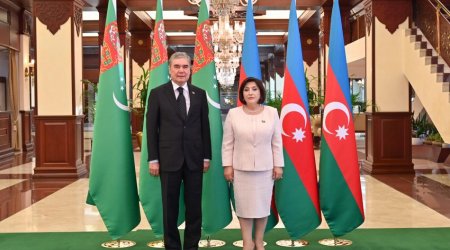 Türkmənistan Xalq Məsləhətinin sədri Milli Məclisdə səfərdə olub