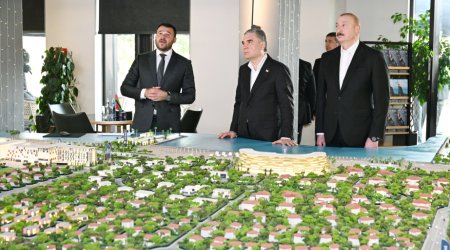 İlham Əliyev və Qurbanqulu Berdiməhəmmədov “Sea Breeze”də olublar