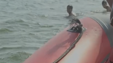 Batma təhlükəsi ilə üzləşən yeniyetmələr xilas edilib - Video