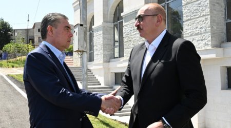 İlham Əliyev Qurbanqulu Berdiməhəmmədovun səfəri ilə bağlı paylaşım edib