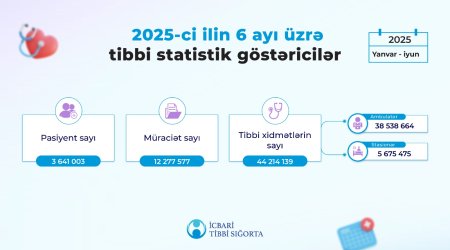 Altı ayda 44 milyondan çox xidmət göstərilib - Agentlik