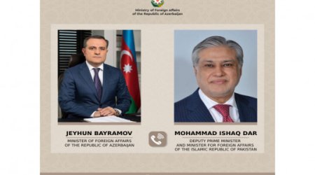 Azərbaycan və Pakistan XİN rəhbərləri arasında telefon danışığı olub