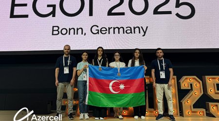 Azercell-in dəstəklədiyi milli komanda Avropa Qızlar İnformatika Olimpiadasında uğur qazanıb