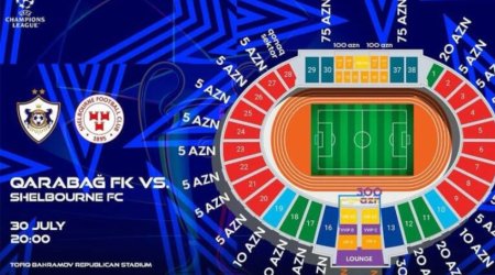 "Qarabağ" - "Şelburn" matçına satılan biletlərin sayı açıqlanıb