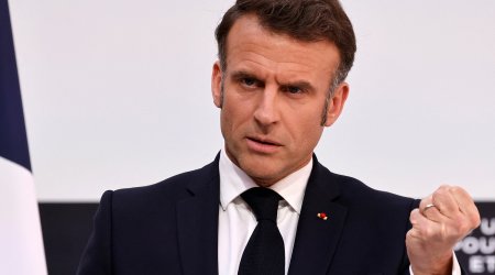 Macron vows to step up pressure on Russia