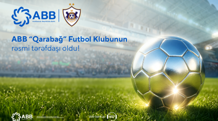 Банк ABB стал официальным партнером футбольного
клуба &laquo;Карабах&raquo;!