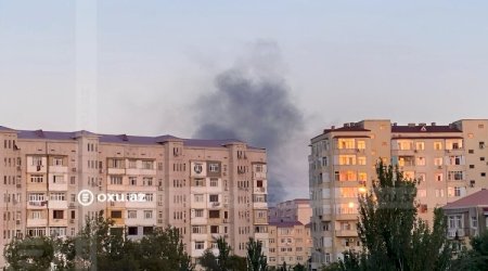 Sumqayıtda yanğın başlayıb