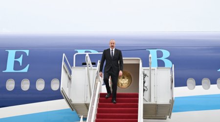 İlham Əliyev ABŞ-a işgüzar səfər edib