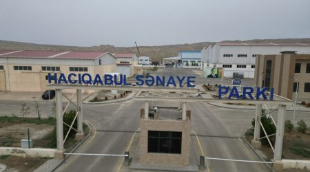 
Hacıqabul Sənaye Parkında məhsul istehsalı 55 % artıb