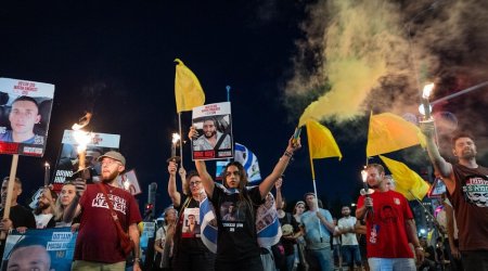 Tel-Əvivdə İsrail hökumətinə qarşı etiraz aksiyası keçirilir