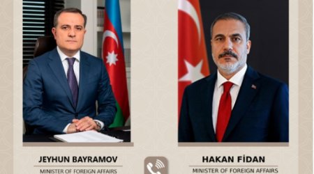 Ceyhun Bayramovla Hakan Fidan arasında telefon danışığı olub