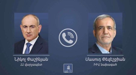 Paşinyan və İran Prezidenti regionda sülh və kommunikasiyaları müzakirə ediblər
