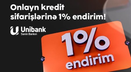 Unibank endirimli onlayn kredit kampaniyası keçirir