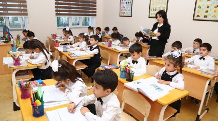 Yeni ildə tədris ili üzrə 125 min uşağın birinci sinfə qəbulu olub