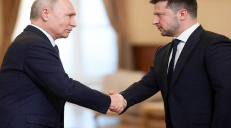 Zelenski Putinin Moskvada görüş keçirmək təklifini rədd edib - Yenilənib