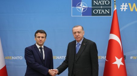 Ərdoğan və Makronun telefon danışığı olub