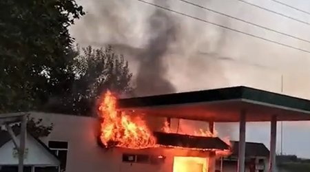 Ağcabədidə yanacaqdoldurma məntəqəsində yanğın baş verib,yaralılar var