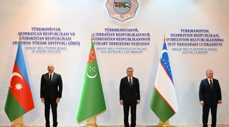 Türkmənistan, Azərbaycan və Özbəkistan arasında yüksəksəviyyəli görüş başlayıb