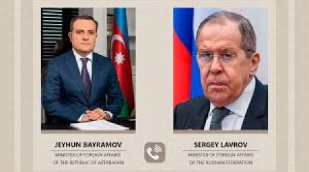 Ceyhun Bayramov Lavrovla telefon danışığı aparıb