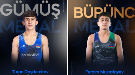 Azərbaycan güləşçiləri dünya çempionatında daha 2 medal qazanıblar