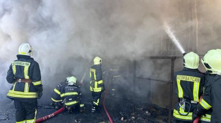 TƏBİB: При пожаре в ТЦ "Сядяряк" 13 человек отравились дымом