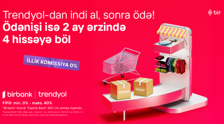 With Birbank’s “Buy now, pay later” paymet option, shopping on Trendyol has become even more convenient!