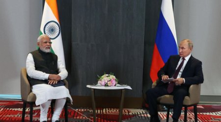 Путин и Моди встречаются в Китае